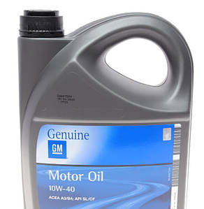 Олива моторна (ENGINE OIL 10W-40), 5L GM 93165216 Opel Kadett, Ascona, Vectra, Astra, Omega, CORSA, Combo;