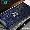 Ударостійкий чохол Camshield Serge Ring для Samsung Galaxy M53 5G TPU+PC, Шторка на камеру, Синій, фото 5