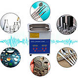 Ультразвукова ванна 2л 60Вт з нагрівачем, УЗ мийка стерилізатор, MH-010S, фото 4