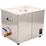 Ультразвукова ванна 10л 240Вт з нагрівачем, УЗ мийка стерилізатор, MH-040S, фото 3