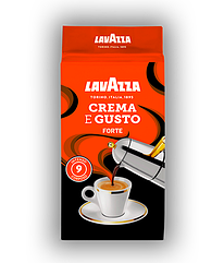 Кава мелена Lavazza Crema E Gusto Gusto Forte 250 gr 100% оригінал