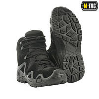 М-ТАС ботинки тактические трекинговые кожаные демисезонные Alligator Black на гибкой полиуретановой подошве