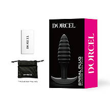 Анальна пробка Dorcel SPIRAL PLUG, діаметр 3 см, силікон, фото 3