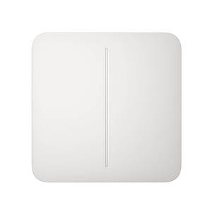 Ajax SoloButton (2-gang) White Кнопка для двоклавішного вимикача