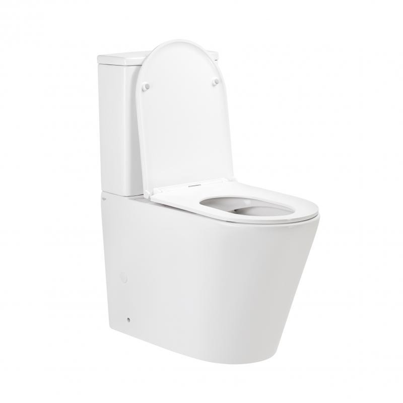 Унітаз Qtap Scorpio підлоговий ULTRA QUAIETз сидінням Slim Duroplast/ Soft-close