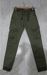 Оливкові джинси карго на хлопчика