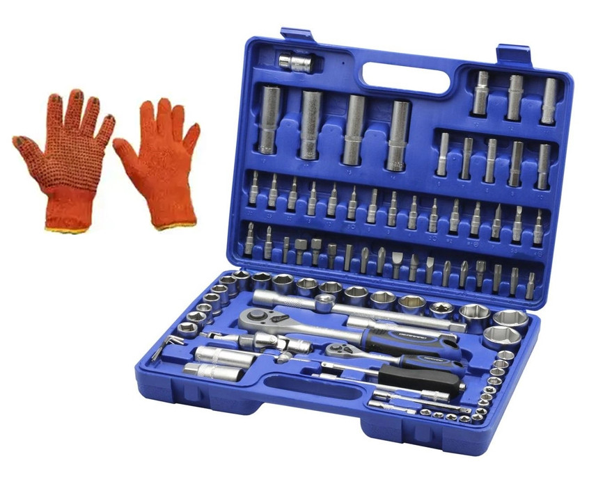 Набір інструментів 94 одиниці Gerrad 70219 професійний, у комплекті з робочими рукавичками