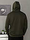 Худі демісезонне чоловіче двонитка хакі., фото 2