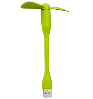 Вентилятор міні USB Portable Fan Салатовий (KG-10257)