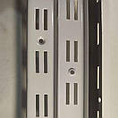 Рейка подвійна настінна  біла 2м (1,2мм) напрямний торговий профіль, фото 8