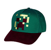 Бейсболка Minecraft Pixel Creeper (темна)