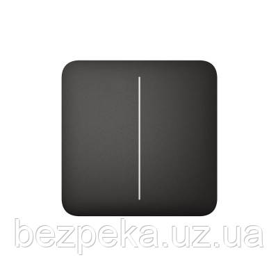 SoloButton ( 2-gang) кнопка для вимикача LightSwitch  AJAX Black, фото 1