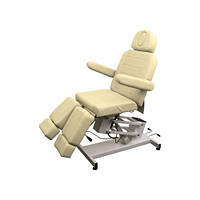Педикюрное кресло модель 3706 (1 мотор), БЕЖЕВОЕ,Педикюрное кресло-кушетка с электрически регулируемой высотой