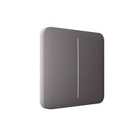 SoloButton ( 2-gang) кнопка для вимикача LightSwitch AJAX grey, фото 3