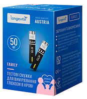 Тест смужки Longevita Family 50 шт