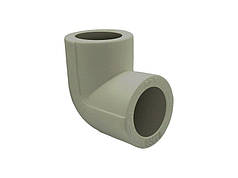 Кутник 90˚ Ø20 поліпропіленовий сірий колір Asco®