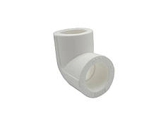 Кутник 90˚ Ø20 поліпропіленовий білий колір Asco®
