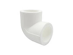 Кутник 90˚ Ø25 поліпропіленовий білий колір Asco®