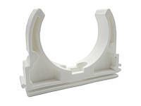 Кліпса Ø63 поліпропіленова кріплення для труб білий колір Asco®