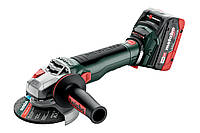 Аккумуляторная угловая шлифмашина Metabo WB 18 LT BL 11-125 QUICK + 2 АКБ 8 Ач с ЗУ и METABOX 165 L