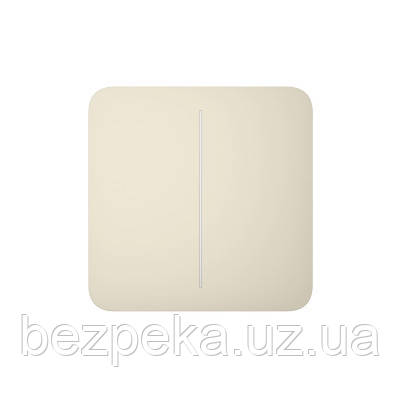 Ajax SoloButton (2-gang) Ivory Кнопка для двоклавішного вимикача