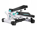 Степер фітнес кроковий діагональний SPORTVIDA з комп'ютером і дисплеєм на 120 кг, фото 3