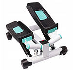 Степер фітнес кроковий діагональний SPORTVIDA з комп'ютером і дисплеєм на 120 кг, фото 7