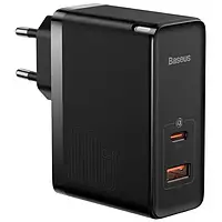 Сетевое зарядное устройство для телефона Baseus GaN3 Pro Fast Charger C + U 100W Black (Cable Type-C to Type-C