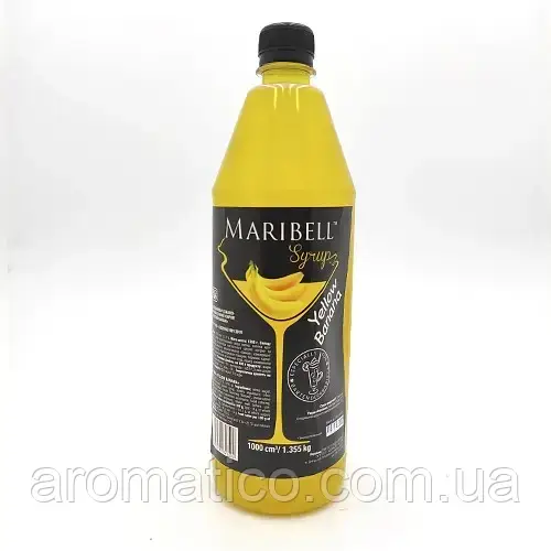 Сироп ТМ Maribell Жовтий банан 1л ПЕТ