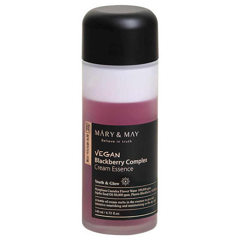 Кремова есенція з екстрактом ожини Mary&May Vegan Blackberry Complex Cream Essence 140 мл