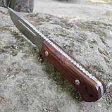Ніж нескладний Пантера, 65Х13, 24см, фуллтанг, дерево, чохол нейлон, фото 4