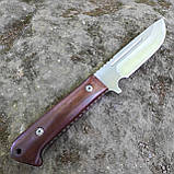 Ніж нескладний Пантера, 65Х13, 24см, фуллтанг, дерево, чохол нейлон, фото 2