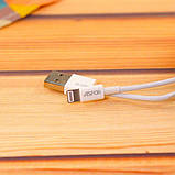 USB кабель Aspor A106 Lightning Econom пак 3A/1.2м- білий, фото 2