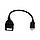 Кабель OTG Чорний, перехідник OTG USB Micro USB 10см, OTG перехідник з мікро USB на USB (otg переходник), фото 5