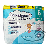 Подгузники Babyadream Premium 6 (14-20 кг), 64шт