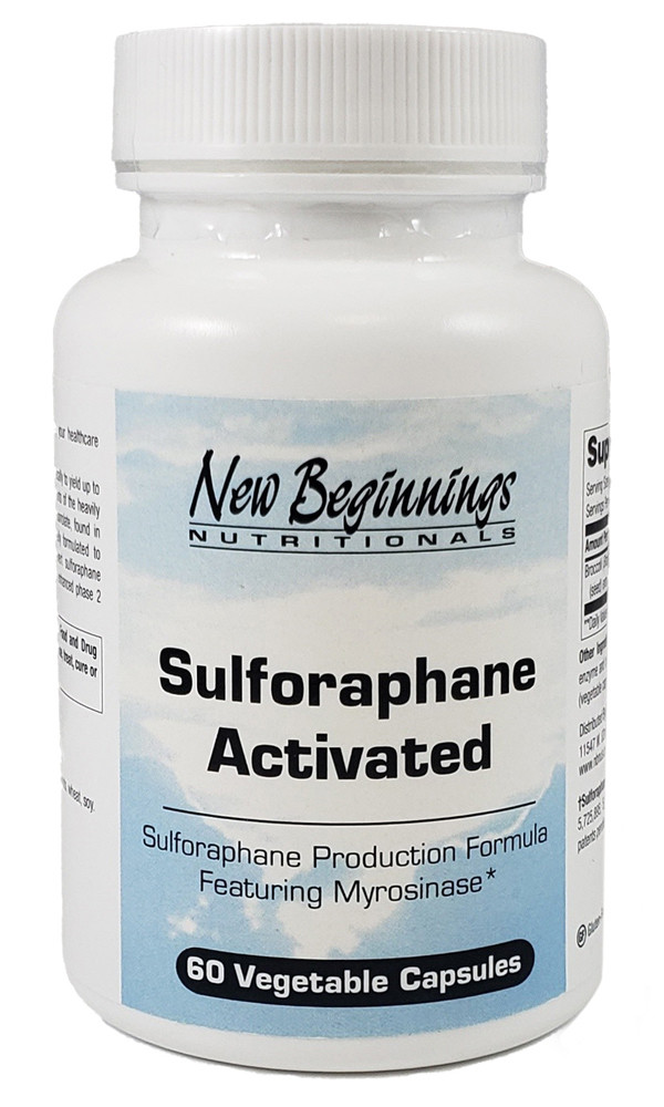 New Beginnings Sulforaphane Activated/форма здоров'я мозку 60 капсул. BX462