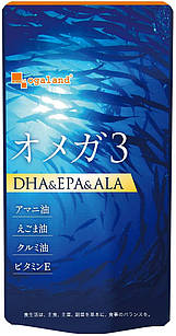 Ogaland DHA EPA ALA риб'ячий жир + олії льону, волоського горіха, кунжуту, 30 капсул на 30 днів