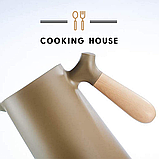 Термос-глечик для гарячих та холодних напоїв, термоглечик 2в1 Cooking House buuba - 1 л - коричневий, фото 6