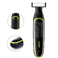 Тример для домашнього використання VGR One Blade Waterproof Shaver Black&Green (V-017), фото 2