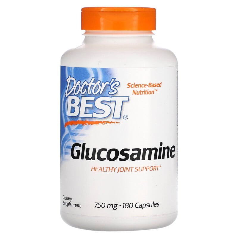 Глюкозаміну сульфат Doctor's Best "Glucosamine Sulfate" 750 мг (180 капсул)