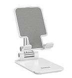 Настільний тримач підставка для телефону та планшета Hoco PH29A на 4,7-10 дюйми білий, фото 3