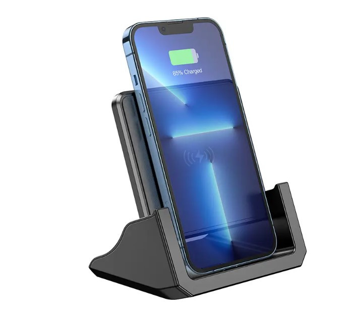 Безпровідна зарядка підставка Borofone BQ20 на 15W чорна