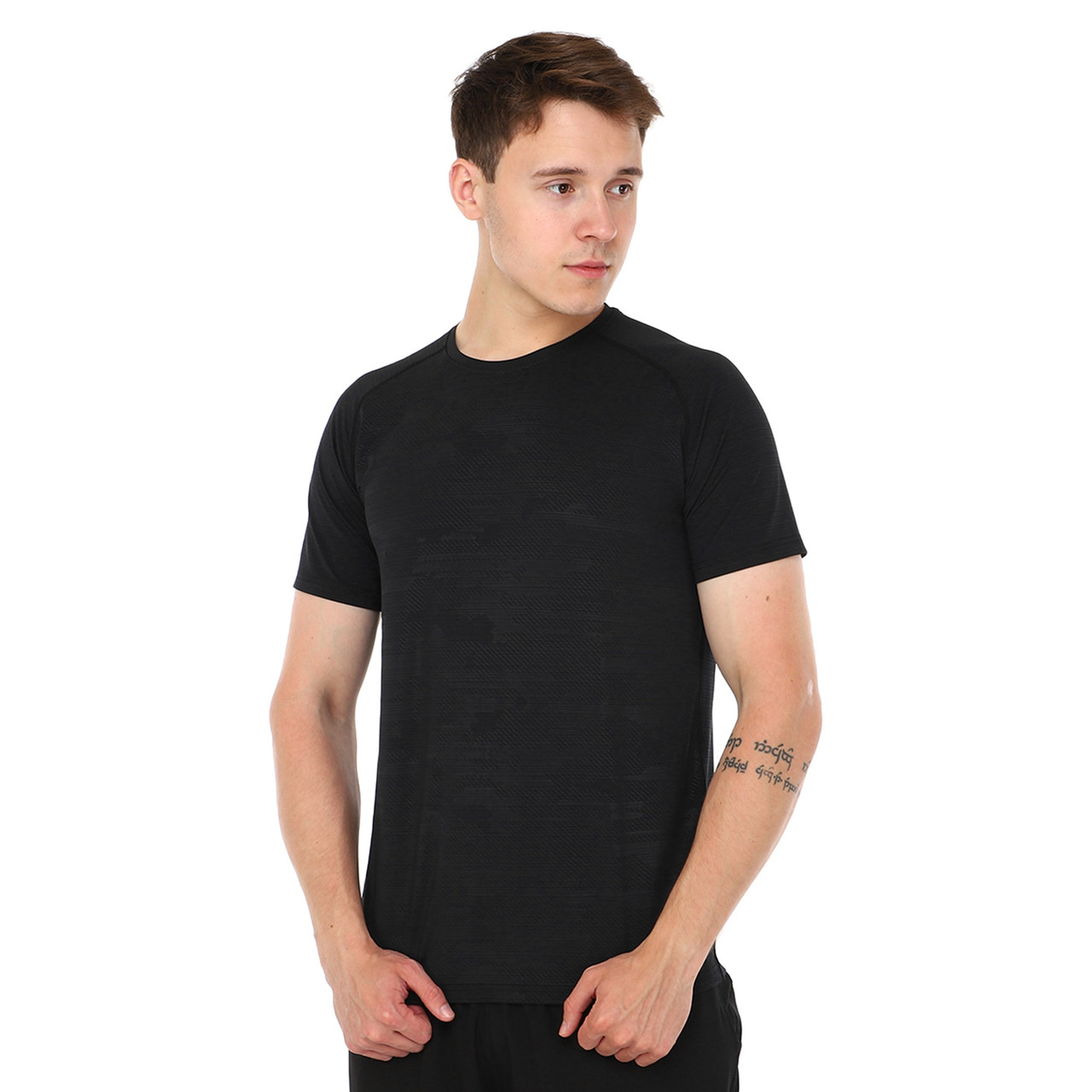 Футболка компресійна чоловіча Zelart 243 розмір XL (48-50) Black