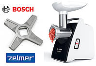 Нож для мясорубки Bosch Power Pro Compact Zelmer NR8 86.3109 двухсторонний Оригинал  MFW3X17B