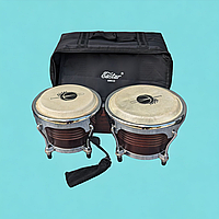 Eastar EBO-21 7-дюймові та 8-дюймові барабани Бонго для початківців із футляром
