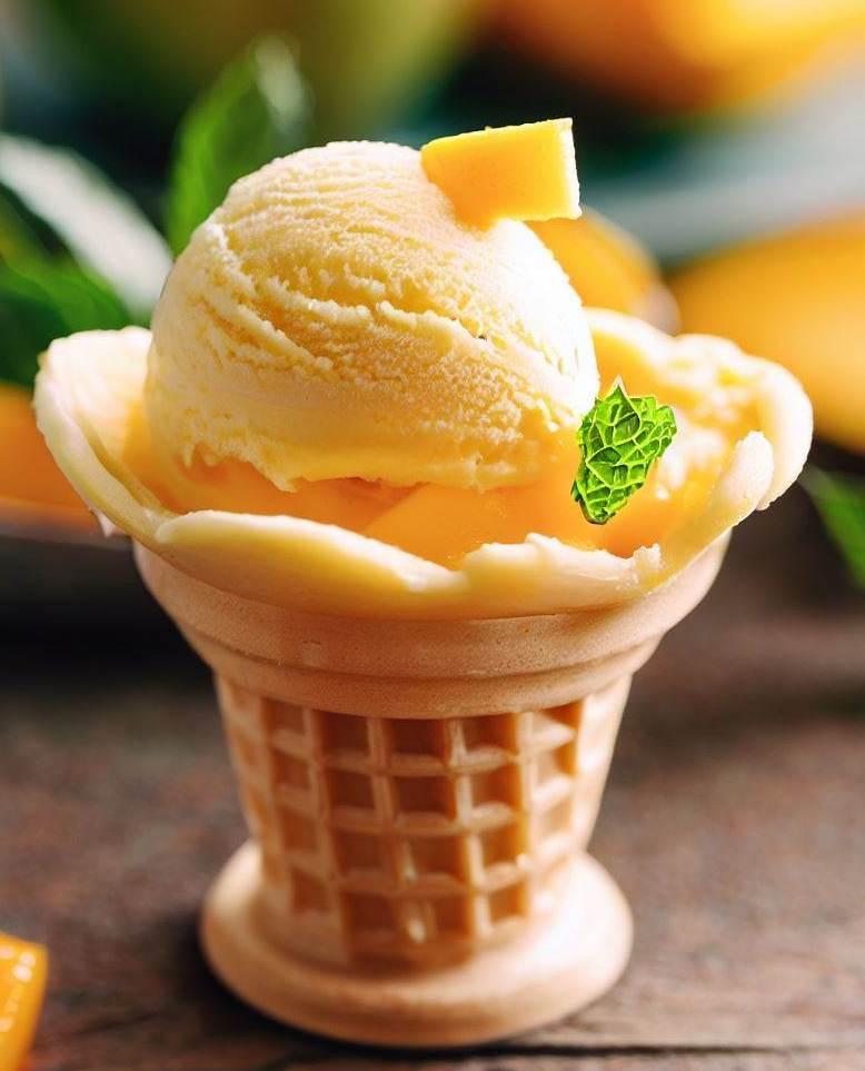 Морозиво зі смаком манго Грандіс Гурме Soft суміш для морозива порошок для морозива м'яке морозиво