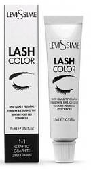 Фарба перманентна для брів та вій Levissime lash Color графіт 1-1