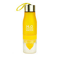 Спортивная бутылка-соковыжималка H2O Water bottle Yellow Желтый