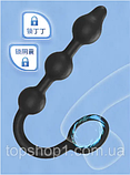 Надувний анальний розширювач стимулятор з кільцем, Надувна анальна пробка трирівнева, інтимка, фото 9