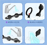 Надувний анальний розширювач стимулятор з кільцем, Надувна анальна пробка трирівнева, інтимка, фото 8